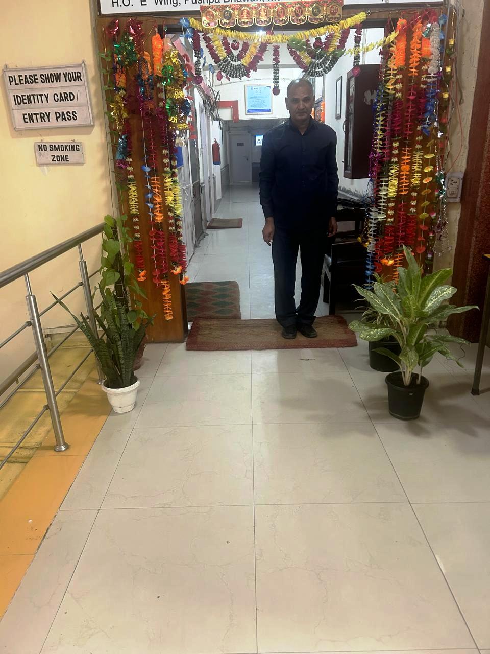 Placing of potted plants in Head Office and Stores of Kendriya Bhandar on 14th November 2024